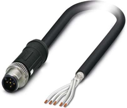 Phoenix Contact - Câble FERRO, 5 pôles, PE-X, M12 mâle droit, Ext. Libre, A, 10 m
