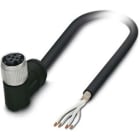 Phoenix Contact - Câble FERRO, 4 pôles, PE-X, M12 femelle coudé, Ext. Libre, A, 5 m