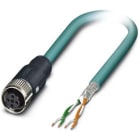 Phoenix Contact - Câble Bus, 4 pôles, Ethernet CAT5, M12 femelle droit, Ext. Libre, D, 1 m