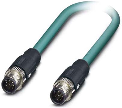 Phoenix Contact - Câble Bus, 8 pôles, Ethernet CAT5, M12 mâle droit, M12 mâle droit, A, 5 m