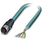 Phoenix Contact - Câble Bus, 8 pôles, Ethernet CAT5, M12 femelle droit, Ext. Libre, A, 1 m