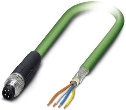Phoenix Contact - Câble Bus, 4 pôles, Profinet, M8 mâle droit, Ext. Libre, A, 10 m