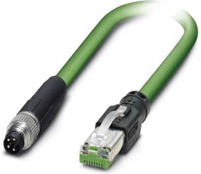 Phoenix Contact - Câble Bus, 4 pôles, Profinet, M8 mâle droit, RJ45, A, 1 m