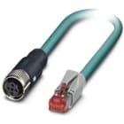 Phoenix Contact - Câble Bus, 4 pôles, Ethernet CAT5, M12 femelle droit, RJ45, D, 1 m