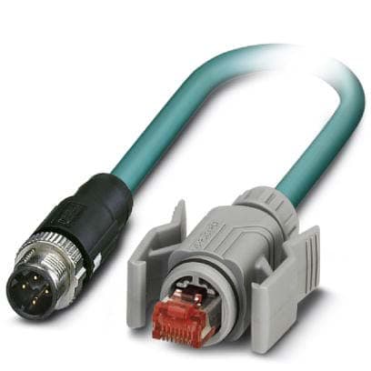 Phoenix Contact - Câble Bus, 4 pôles, Ethernet CAT5, M12 mâle droit, RJ45, D, 5 m
