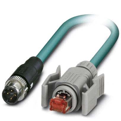 Phoenix Contact - Câble Bus, 4 pôles, Ethernet CAT5, M12 mâle droit, RJ45, D, 10 m