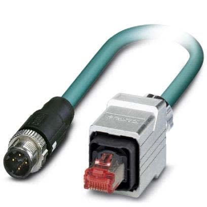 Phoenix Contact - Câble Bus, 4 pôles, Ethernet CAT5, M12 mâle droit, RJ45, D, 10 m