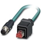 Phoenix Contact - Câble Bus, 8 pôles, Ethernet CAT5, M12 mâle droit, RJ45, A, 1 m