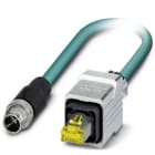 Phoenix Contact - Câble Bus, 8 pôles, Ethernet CAT6, M12 mâle droit, RJ45, X, 1 m