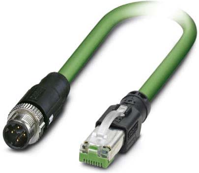 Phoenix Contact - Câble Bus, 4 pôles, Profinet, M12 mâle droit, RJ45, D, 2 m