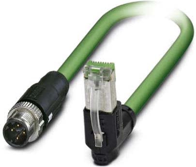 Phoenix Contact - Câble Bus, 4 pôles, Profinet, M12 mâle droit, RJ45, D, 1 m