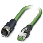 Phoenix Contact - Câble Bus, 4 pôles, Profinet, M12 femelle droit, RJ45, D, 2 m