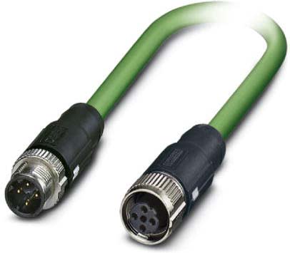 Phoenix Contact - Câble Bus, 4 pôles, Profinet, M12 mâle droit, M12 femelle droit, D, 10 m