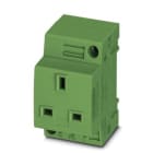 Phoenix Contact - EO-G/UT/SH/LED/GN - EO-G/UT/SH/LED/GN - Prise électrique pour armoire