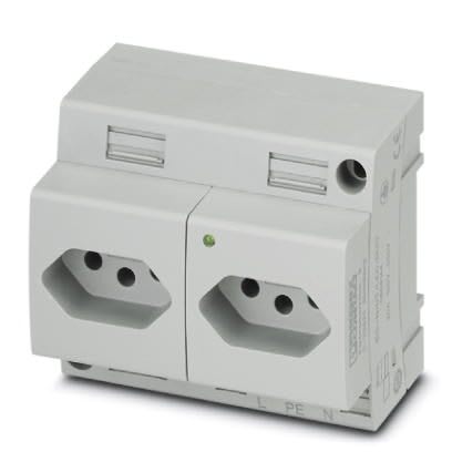 Phoenix Contact - EO-N/UT/LED/DUO - Prise d'armoire double