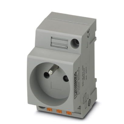 Phoenix Contact - EO-E/PT/SH - Prise d'armoire 250V AC, pour la France, avec protection, gris
