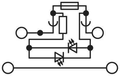 Phoenix Contact - UKK 5-HESILA 250 (5X20) - Bloc de jonction fusibles