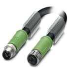 Phoenix Contact - Câble POWER, 4 pôles, PUR, M12 mâle droit, M12 femelle droit, T, 1 m