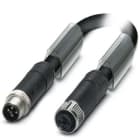 Phoenix Contact - Câble POWER, 4 pôles, PVC, M12 mâle droit, M12 femelle droit, T, 2 m