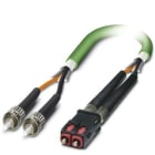 Phoenix Contact - Jarretière Optique SC-RJ vers ST Duplex Industrielle - Vert - 0,8m