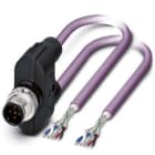 Phoenix Contact - Câble Bus, 5 pôles, CANopen, M12 mâle droit, 2 x Ext. Libre, A, 15 m