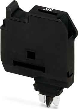 Phoenix Contact - P-FU 5X20 LED 24 - Fiche porte-fusible pour bloc de jonction TG