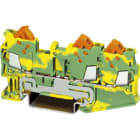 Phoenix Contact - QTC 1,5-TWIN-PE - QTC 1,5-TWIN-PE - Bloc de jonction avec raccordement terre