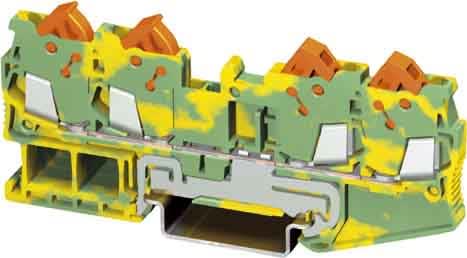 Phoenix Contact - QTC 1,5-QUATTRO-PE - Bloc de jonction avec raccordement terre