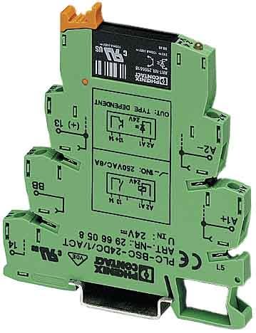 Phoenix Contact - PLC-OSC-230UC/ 24DC/ 2 - Module à relais statique PLC-OSC-230UC/ 24DC/ 2
