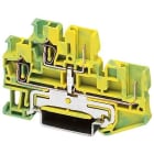 Phoenix Contact - STTB 2,5/2P-PE - Bloc de jonction COMBI double étage avec raccordement terre
