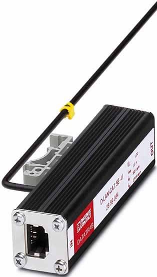 Phoenix Contact - D-LAN-CAT.5E-U - DATATRAB - Adaptateur parafoudre RJ45 pour ETHERNET Cat 5.E