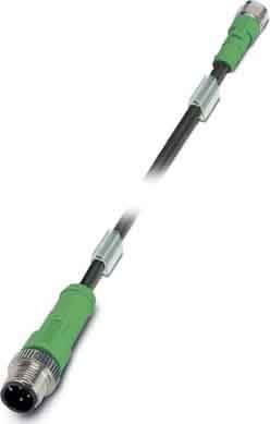 Phoenix Contact - Câble capt./act., 3 pôles, PUR, M12 mâle droit, M8 femelle droit, A, 0,6 m
