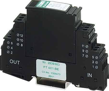Phoenix Contact - PT 4X1-24DC-ST - Fiche parafoudre pour 4 Fils TOR 24VAC