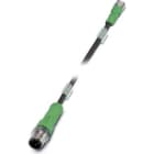 Phoenix Contact - Câble capt./act., 4 pôles, PUR, M12 mâle droit, M8 femelle droit, A, 0,3 m