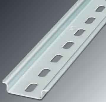 Phoenix Contact - NS 35/ 7,5 BLK PERF 2000MM - Rail DIN symétrique perforé