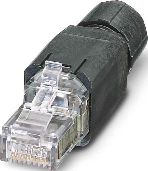 Phoenix Contact - Connecteur male Ethernet RJ45 blindé Cat 5 Industrial AWG 26-23 - Noir