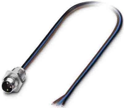 Phoenix Contact - SACC-E-M 8MS-3CON-M8/0,5 - Embases paroi avant - SACC-E-M 8MS-3CON-M8/0,5