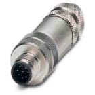 Phoenix Contact - Connecteur M12, codage A, mâle droit, 8 pôles, à visser, blindé, diam. 6 à 8 mm