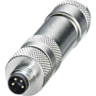 Phoenix Contact - Connecteur M8, codage A, mâle droit, 4P, à visser, blindé, diam. 3.5 à 5.5 mm