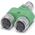 Phoenix Contact - Répartiteur en Y, 5 pôles, M12 mâle droit, 2 x M12 femelle droit, A