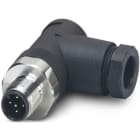Phoenix Contact - Connecteur M12, codage A, mâle coudé, 5P, à visser, bague inox, diam. 6 à 8 mm