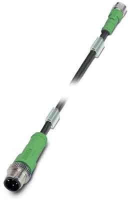Phoenix Contact - Câble capt./act., 3 pôles, PUR, M12 mâle droit, M8 femelle droit, A, 0,3 m