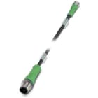 Phoenix Contact - Câble capt./act., 3 pôles, PUR, M12 mâle droit, M8 femelle droit, A, 0,3 m