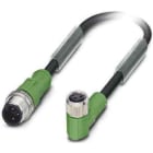 Phoenix Contact - Câble capt./act., 3 pôles, PUR, M12 mâle droit, M8 femelle coudé, A, 1,5 m