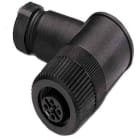 Phoenix Contact - Connecteur M12, codage A, femelle coudé, 4 pôles, à visser, Pg 7, diam. 4 à 6 mm