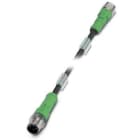 Phoenix Contact - Câble capt./act., 3 pôles, PUR, M12 mâle droit, M12 femelle droit, A, 0,3 m