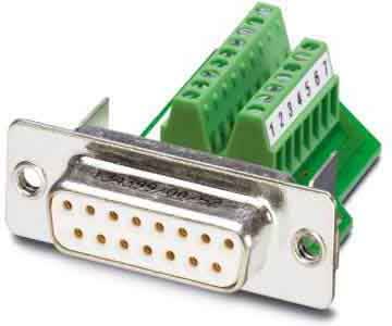 Phoenix Contact - Eléments de contact D-SUB - VS-15-BU-DSUB/16-MPT-0,5