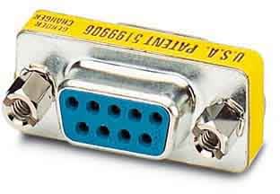 Phoenix Contact - VS-09-GC-BU/BU - Changeur de genre SUB-D - VS-09-GC-BU/BU