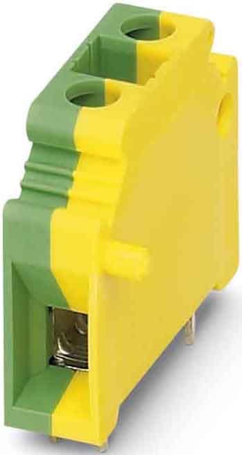 Phoenix Contact - KDS10-PE - Bornier C.I 1p, pas: 10 mm, 10 mm², 76 A, 320 V - KDS10-PE