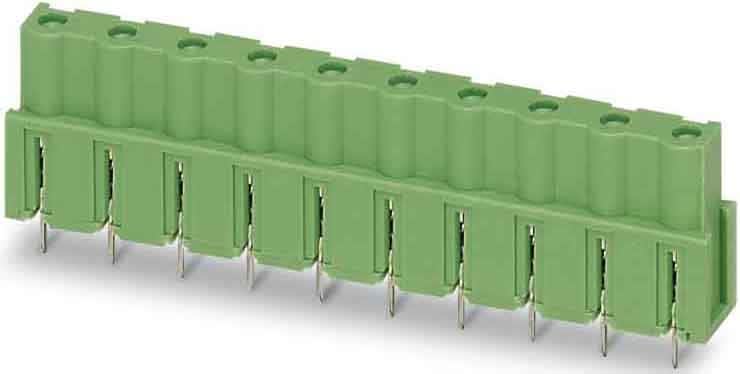 Phoenix Contact - Embase C.I 10p, pas: 7.62 mm, 2.5 mm², 12 A, 630 V - GICV 2,5/10-G-7,62